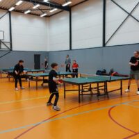 tafeltennis jeugdtraining met senioren, februari 2026 ttv borne